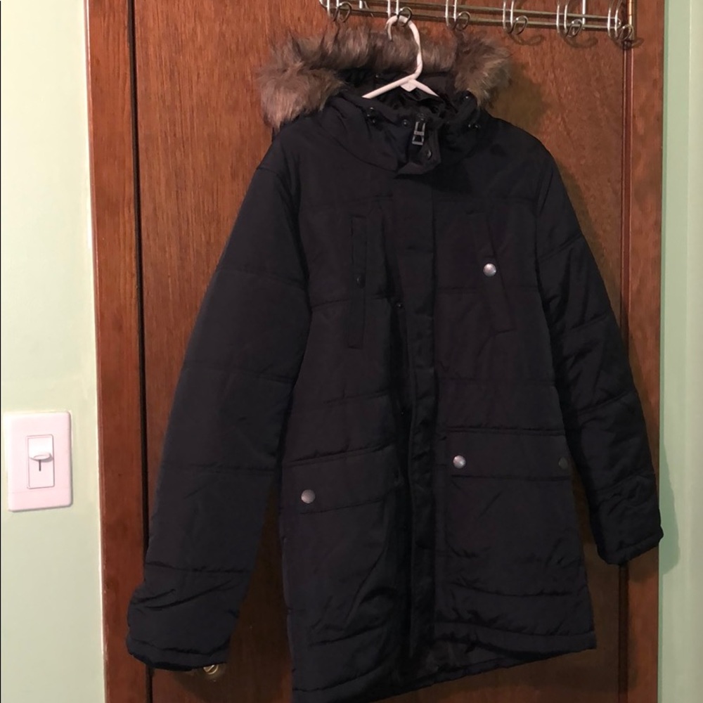 Esprit faux-fur jacket/down coat